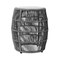 Armen Living Emory Indoor Outdoor Garden Stool End Table in Gray Rope and Gray Stone 840254335998 - alternate 1